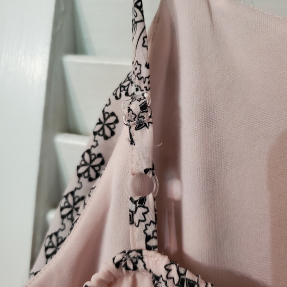 Childrens Place Girls Summer Fit Flare Hi Low‎ Dress Size XXL (16) Pink & Black - Picture 7 of 10